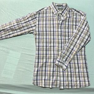 Daniel Cremieux Signature Shirt Men's L Long Sleeve Button Down Multicolor Plaid